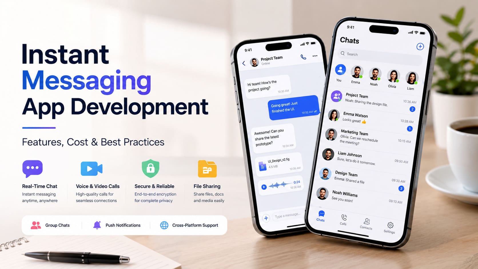 Instant Messaging App Development: Complete Guide to Features, Cost & Best Practices
